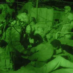 U.S. Army soldiers detain two suspects