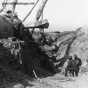 British troops holding the line