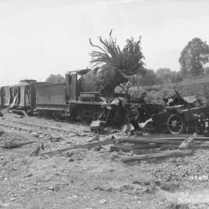 Destroyed trains