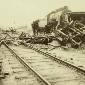 Destroyed trains