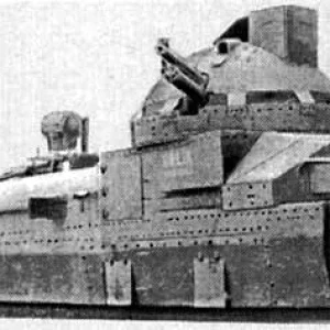 Armored trains of White Russian forces