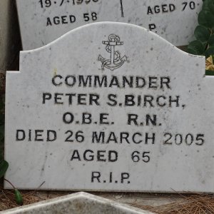 Peter Stanley  BIRCH  OBE