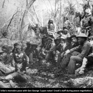 1886 Geronimo, General Crook PHOTO Surrender Apache Chief Indian Native American.jpg