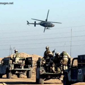 Paratroopers conduct a mounted patrol in Fallujah
