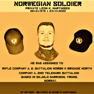 NORWEGIAN KFOR SOLDIER PRIVATE LEON K. MARTINSEN       imageedit_13_3349956182 (2).png