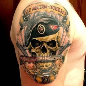 US Navy Anchor and Flag Tattoo  Veteran Ink