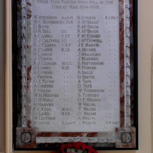 Lisburn Cathedral War Memorial