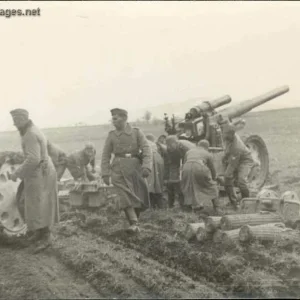 German gun in Yugoslavia 1941