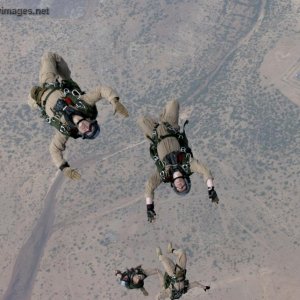 Force Recon Marines freefall over Djibouti