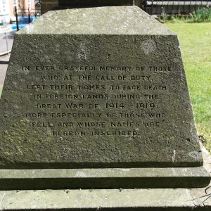 Tadmarton War Memorial Oxfordshire