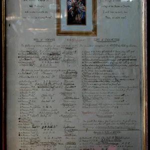 Tadmarton War Memorial (hand written)