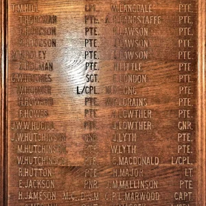 Whitby War Memorial WW1