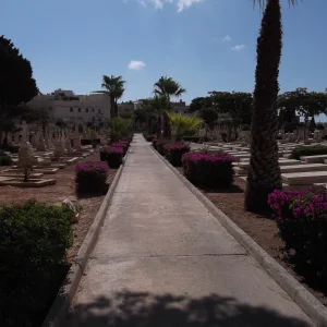 View of Capuccini Naval Cemetery