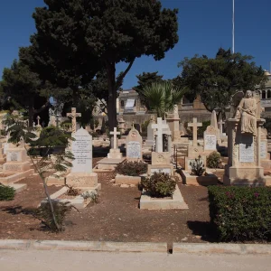 View of Capuccini Naval Cemetery