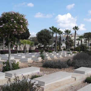 View of Capuccini Naval Cemetery