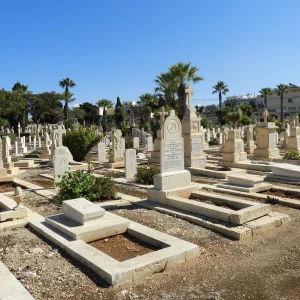 View of Capuccini Naval Cemetery