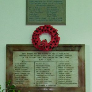 Saxilby St Botolph Church War Memorials