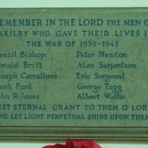 Saxilby, St Botolph Church WW2 War Memorial