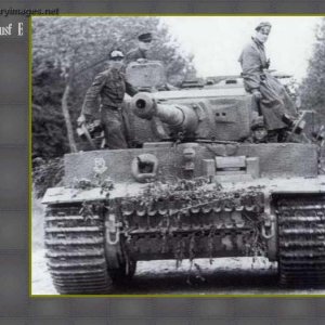 Tiger 1 Ausf E Tank covered in Zimmerit