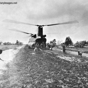 CH-47 Chinook Delivering Captured Rice