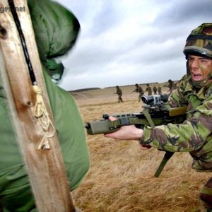 Bayonet drill on Exercise Graduate Warrior