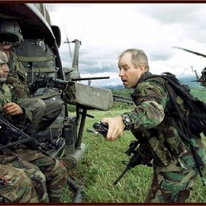 US Green Beret in action