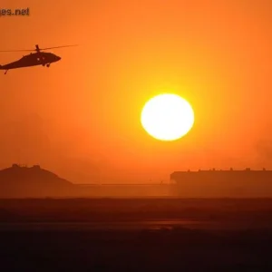 Blackhawk over Balad