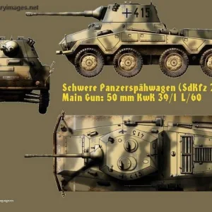SdKfz 234/2 Puma 3D view