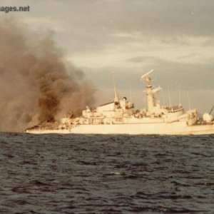 HMS Ardent is hit and Anchors