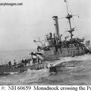 USS Monadnock (BM-3). At sea