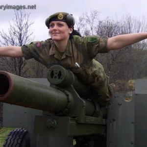 Norwegian female soldier