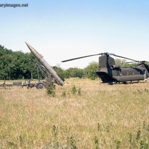 Unloading Lance from a Chinook helicopter