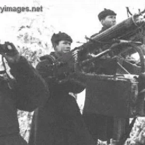 Soviet Maxim gun mount