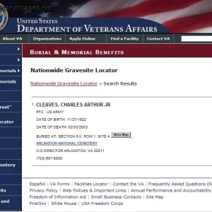 PFC Charles A. Cleaves, US Army