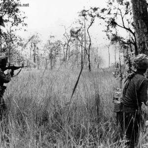 Vietnam War, Infantry Advancing at X-RAY