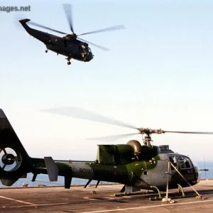 Gazelle is readied on the flight deck