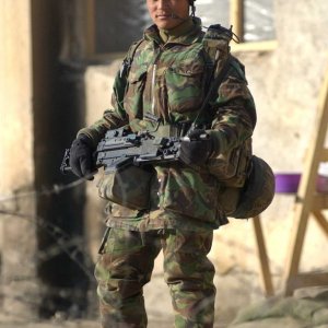 A Gurkha paratrooper of 2 PARA