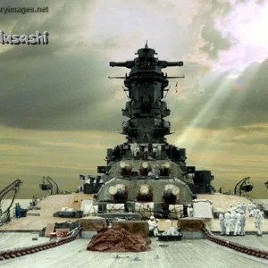 IJN Musashi Fwd Batteries