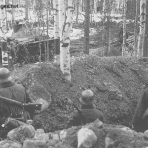Pz.Kpfw III Ausf. D and infantry in the spring 1942