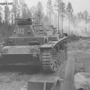 Pz.Kpfw III in battle at Oinasniemi 16 July 1941