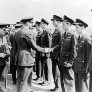 The King & 617 Sqn Crews