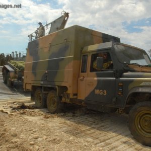 Australian Army Landrover mobile repair vehicle