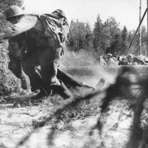 Engineer bring first wounded
