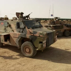 ASLAV and a Bushmaster