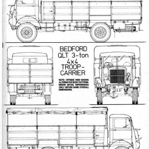 Bedford QLT 4x4 truck