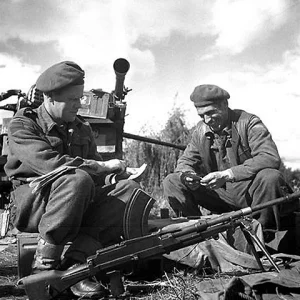 soldiers in action