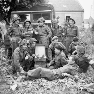 soldiers in action