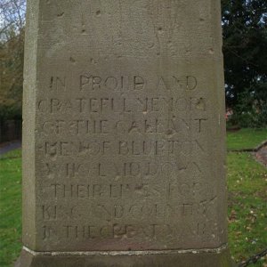 Blurton War Memorial, Staffordshire  (4)