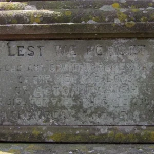 Acton War Memorial, Cheshire