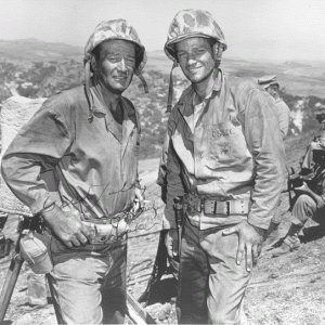 John Wayne and Veteran John Bradley